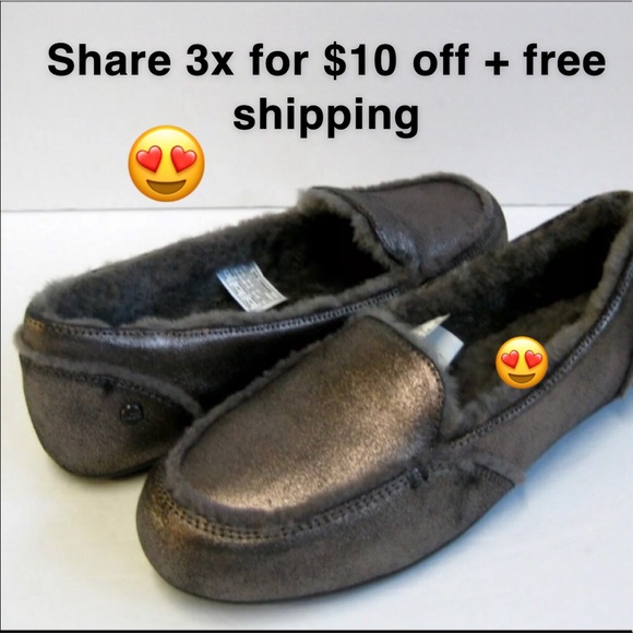 UGG Shoes - Ugg Hailey Metallic Gunmetal 6